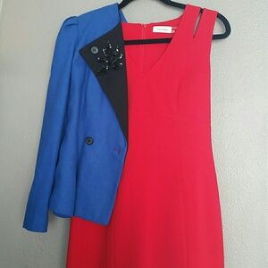 Stunning red dress by Calvin Klein